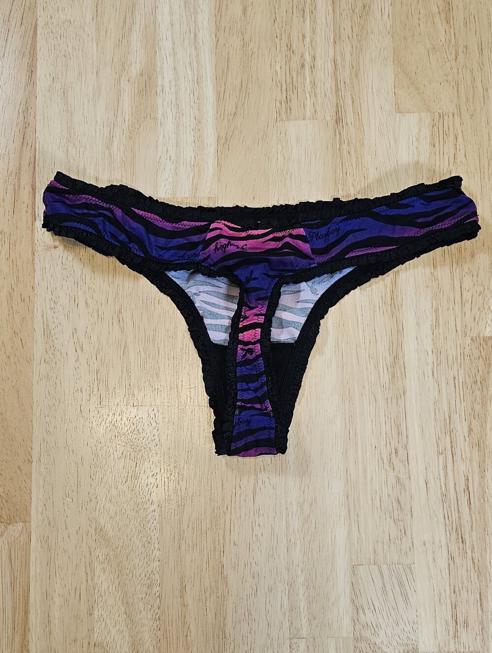 Playboy Zebra Print Panty - Picture 5 of 7